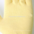 Желтые резиновые перчатки с арамидным волокном 13gauge